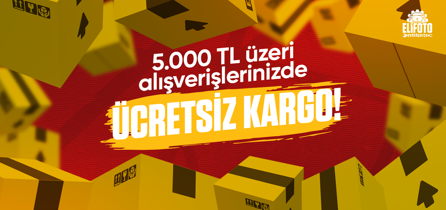 5.000 TL ÜZERİ ÜCRETSİZ KARGO